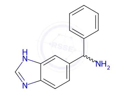 Chemical structure of 1H-1,3-benzodiazol-5-yl(phenyl)methanamine hydrochloride