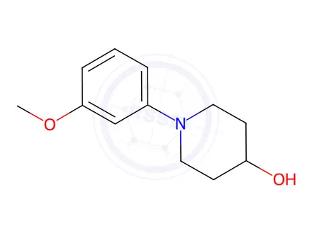 Chemical structure of 1-(3-Methoxyphenyl)piperidin-4-ol