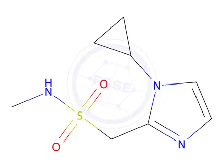 Chemical structure of 1-(1-Cyclopropyl-1h-imidazol-2-yl)-n-methylmethanesulfonamide