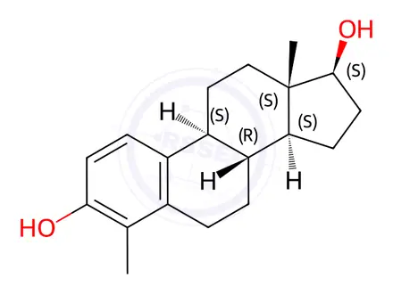 Chemical structure of 4-Methyl Estradiol