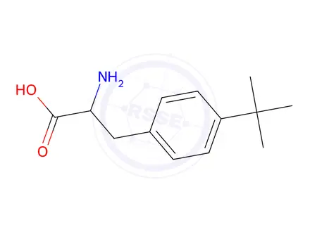 Chemical structure of 4-(tert-Butyl)-DL-phenylalanine