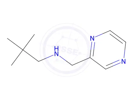 Chemical structure of 2,2-Dimethyl-N-(pyrazin-2-ylmethyl)propan-1-amine