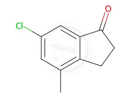 Chemical structure of 6-Chloro-4-methyl-indan-1-one