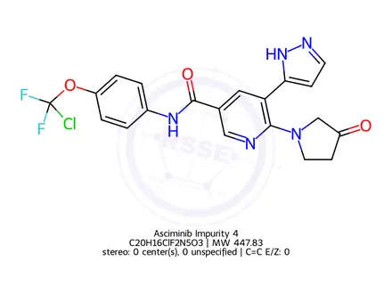 Chemical structure of Asciminib Impurity 4