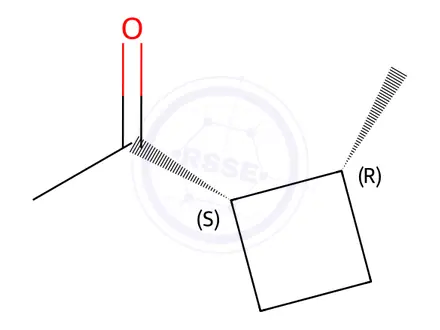 Chemical structure of 1-((1S,2R)-2-methylcyclobutyl)ethan-1-one
