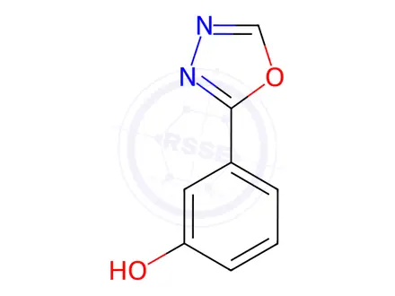 Chemical structure of 3-(1,3,4-Oxadiazol-2-yl)phenol