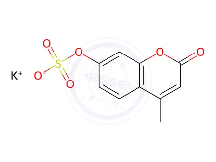 Chemical structure of Potassium 4-Methyl-2-Oxo-2H-Chromen-7-Yl Sulfate