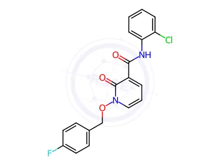 Chemical structure of N-(2-Chlorophenyl)-1-((4-fluorobenzyl)oxy)-2-oxo-1,2-dihydropyridine-3-carboxamide