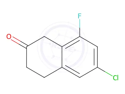 Chemical structure of 6-chloro-8-fluoro-3,4-dihydronaphthalen-2(1H)-one