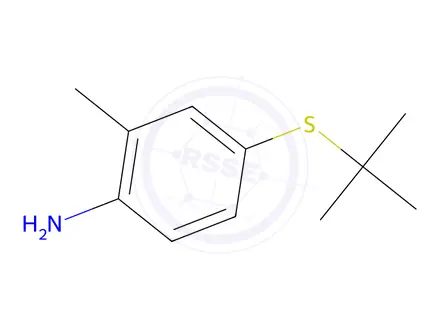 Chemical structure of 4-(tert-butylsulfanyl)-2-methylaniline