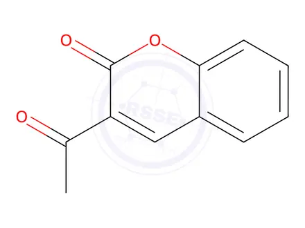 Chemical structure of 3-AcetylcouMarin