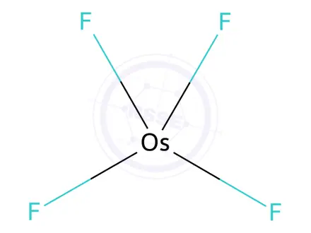 Chemical structure of Osmium fluoride (OsF4) (6CI,9CI)