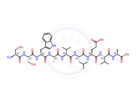 Chemical structure of peptide PVA