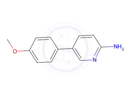 Chemical structure of 5-(4-METHOXYPHENYL)PYRIDIN-2-YLAMINE DIHYDROCHLORIDE