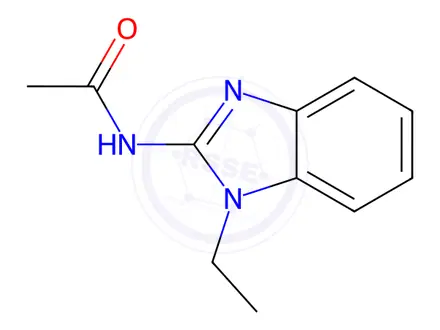 Chemical structure of N-(1-ethyl-1H-1,3-benzodiazol-2-yl)acetamide