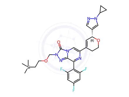 Chemical structure of Linagliptin Impurity 318