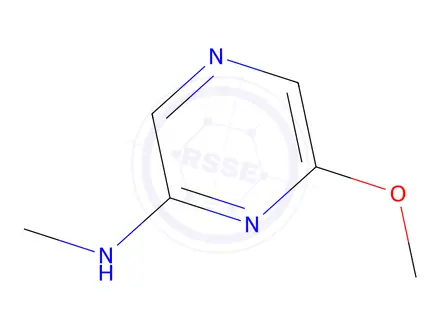 Chemical structure of 6-Methoxy-N-methylpyrazin-2-amine