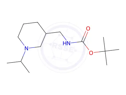 Chemical structure of Tert-butyl ((1-isopropylpiperidin-3-yl)methyl)carbamate