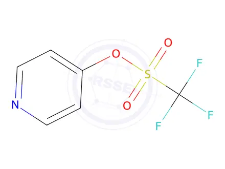 Chemical structure of Pyridin-4-yl trifluoromethanesulfonate
