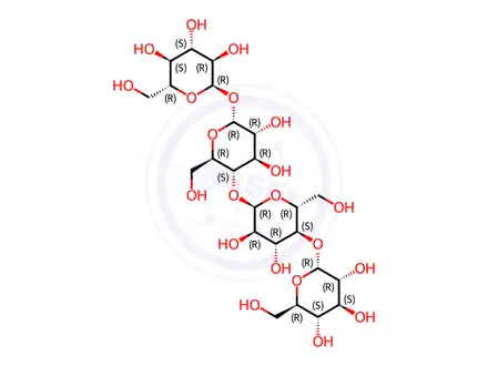 Chemical structure of alpha-D-Glucopyranosyl O-alpha-D-glucopyranosyl-(1-4)-O-alpha-D-glucopyranosyl-(1-4)-alpha-D-glucopyranoside