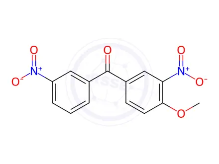 Chemical structure of (4-Methoxy-3-nitrophenyl)(3-nitrophenyl)methanone