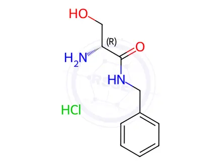 Chemical structure of Lacosamide EP Impurity E Hcl (R-Isomer)