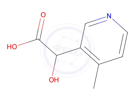 Chemical structure of 2-Hydroxy-2-(4-methylpyridin-3-yl)acetic acid