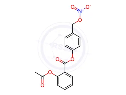 Chemical structure of NO-Aspirin