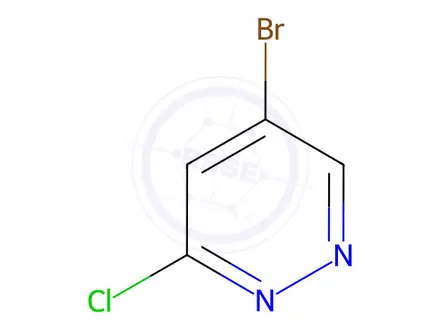 Chemical structure of 5-Bromo-3-chloropyridazine