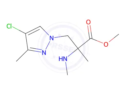 Chemical structure of Methyl 3-(4-chloro-3-methyl-1h-pyrazol-1-yl)-2-methyl-2-(methylamino)propanoate