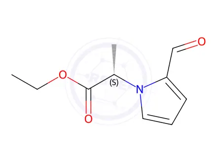 Chemical structure of Ethyl (2s)-2-(2-formyl-1h-pyrrol-1-yl)propanoate