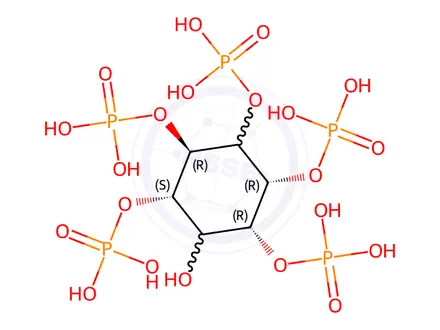 Chemical structure of myo-Inositol 1,2,3,5,6-pentakisphosphate