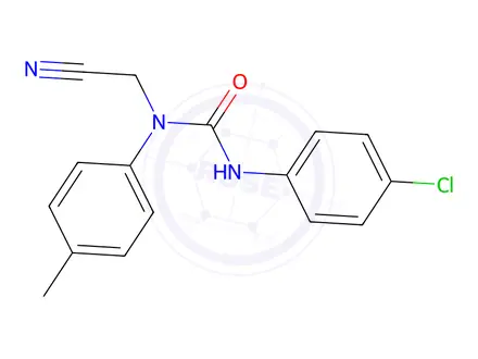 Chemical structure of 3-(4-Chlorophenyl)-1-(cyanomethyl)-1-(p-tolyl)urea