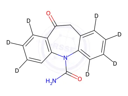 Chemical structure of Oxcarbazepine-D8