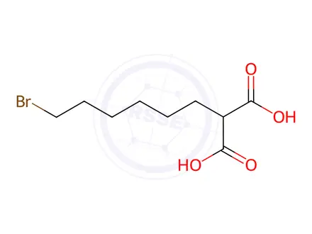 Chemical structure of (6-Bromohexyl)Malanic acid