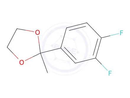 Chemical structure of 2-(3,4-Difluorophenyl)-2-methyl-1,3-dioxolane