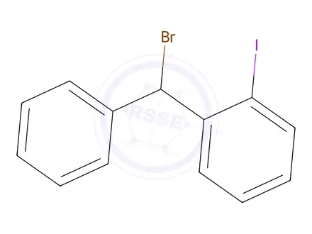 Chemical structure of 1-(Bromo(phenyl)methyl)-2-iodobenzene