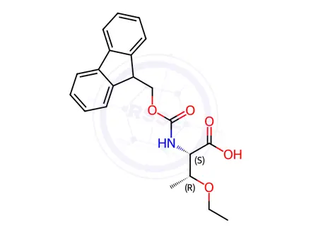 Chemical structure of N-(((9H-Fluoren-9-yl)methoxy)carbonyl)-O-ethyl-L-threonine
