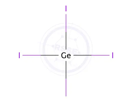 Chemical structure of GERMANIUM TETRAIODIDE