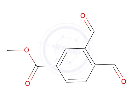 Chemical structure of methyl 3,4-diformylbenzoate