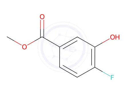 Chemical structure of Methyl 4-fluoro-3-hydroxybenzoate