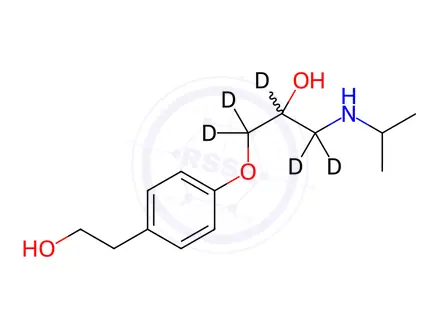 Chemical structure of O-Desmethyl Metoprolol-d5