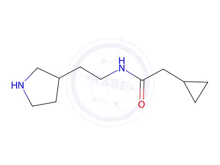 Chemical structure of 2-Cyclopropyl-N-(2-(pyrrolidin-3-yl)ethyl)acetamide