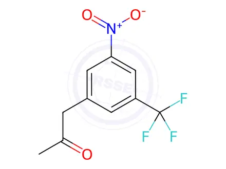 Chemical structure of 1-(3-Nitro-5-(trifluoromethyl)phenyl)propan-2-one