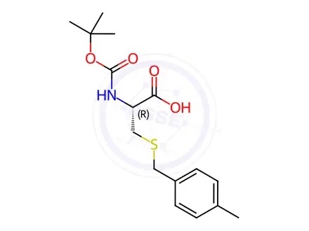 Chemical structure of Boc-L-Cys(pMeBzl)-OH