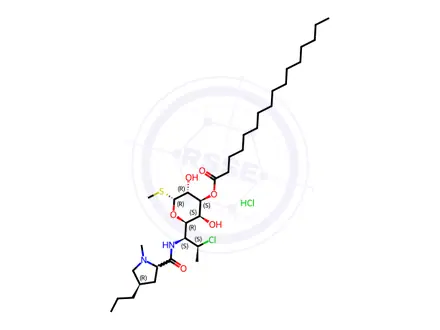 Chemical structure of Clindamycin 3-Palmitate Hydrochloride