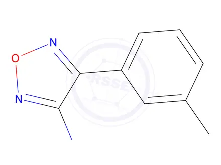 Chemical structure of 4-(3-methylphenyl)-1,2,5-oxadiazol-3-amine