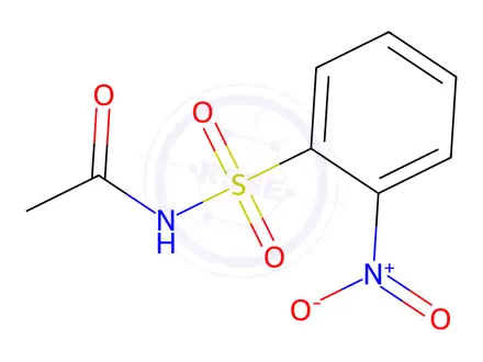 Chemical structure of Acetamide, N-[(2-nitrophenyl)sulfonyl]-