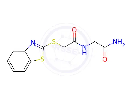 Chemical structure of n-(2-Amino-2-oxoethyl)-2-(benzo[d]thiazol-2-ylthio)acetamide