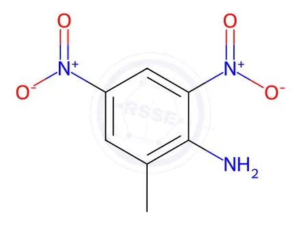 Chemical structure of 4,6-Dinitro-o-toluidine